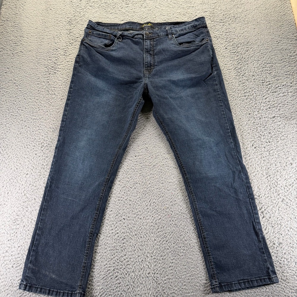 Urban Star Jeans‎ Mens 38x30 Blue Cotton Denim Straight Workwear Faded Stretch